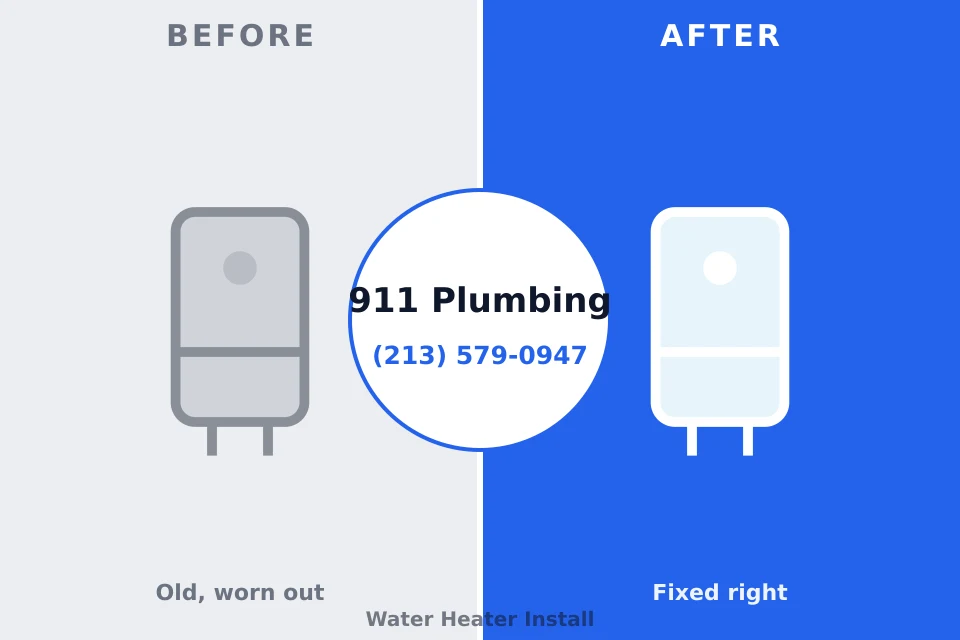 Before and after: plumbing repair Little River, SC